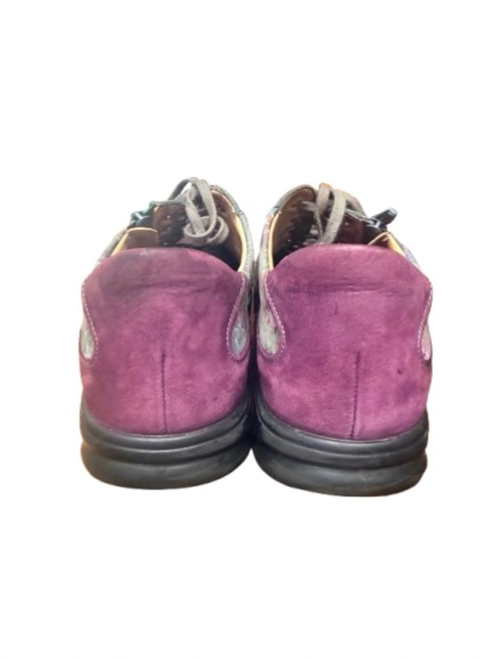 Finn Comfort Germany Floral Leather Comfort Shoes Side Zip Lace Wide US 8 EU 39 - Picture 5 of 8